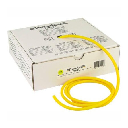 Fabrication Enterprises Thera-Band Latex Exercise Tubing, Yellow, 100' Roll/Box 10-1321